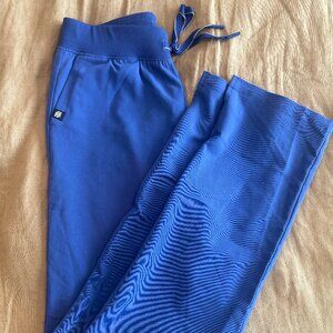 JAANUU Women's Straight Leg Scrub Pants - Galaxy Blue - XS TALL